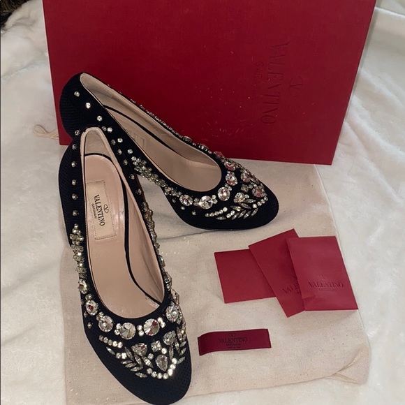 EUC VALENTINO GARAVANI RHINESTONE PUMPS - Picture 3 of 14